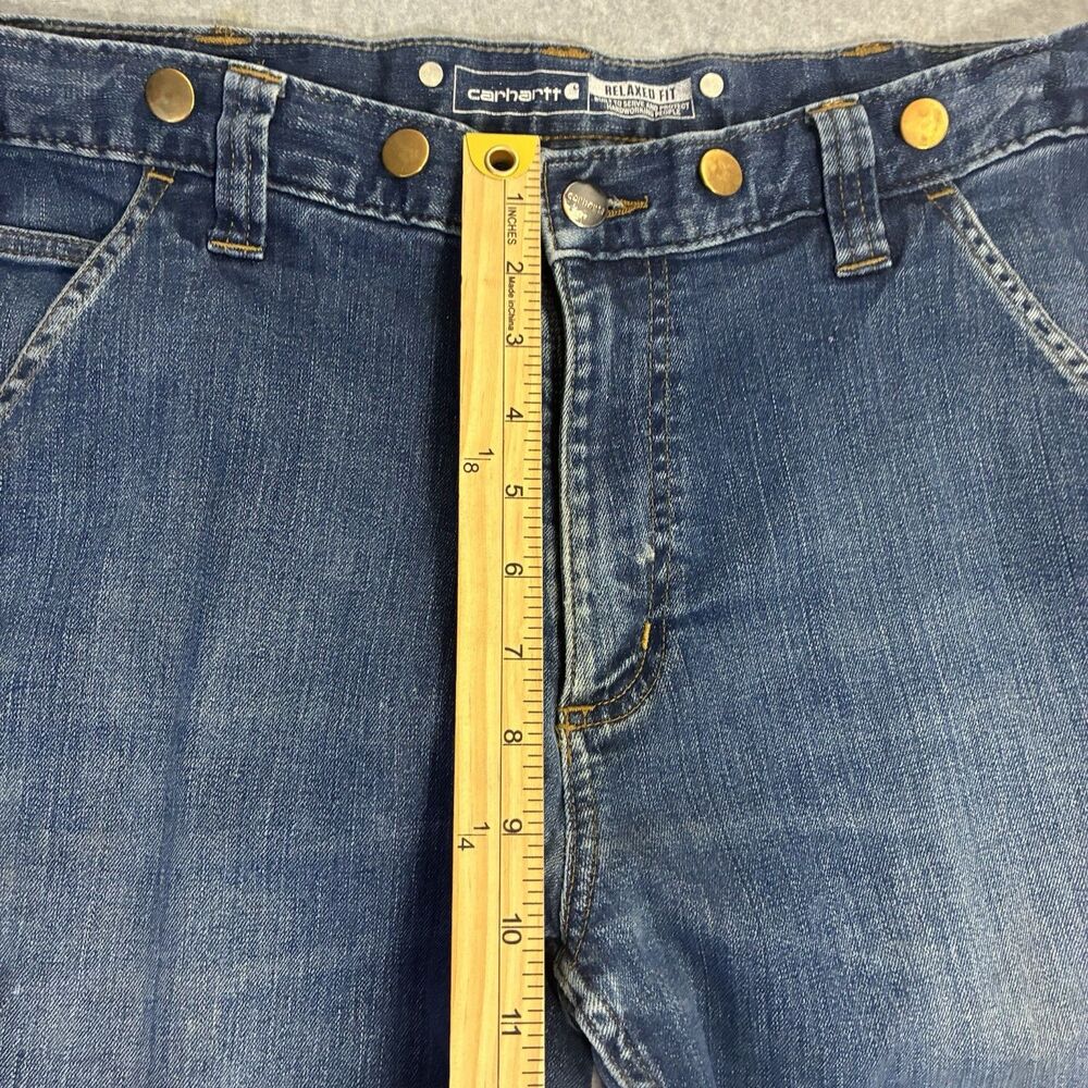 Carhartt Rugged Flex Relaxed Fit Utility Jeans Men’s 33x32 Carpenter Denim - Picture 4 of 10